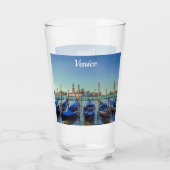 Gondolas in Venetië, Italië Glas (Achterkant)