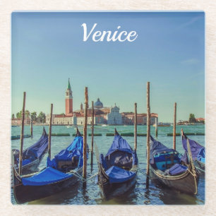 Gondolas in Venetië, Italië Glazen Onderzetter