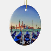 Gondolas in Venetië, Italië Keramisch Ornament (Rechts)