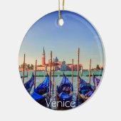 Gondolas in Venetië, Italië Keramisch Ornament (Links)