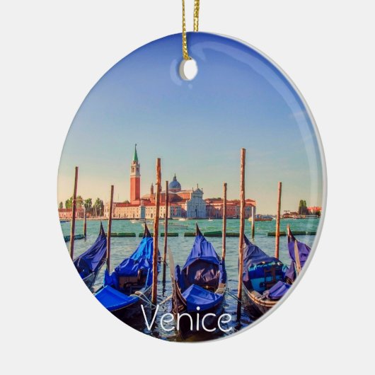 Gondolas in Venetië, Italië Keramisch Ornament (Links)