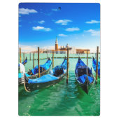 Gondolas in Venetië, Italië Klembord (Achterkant)