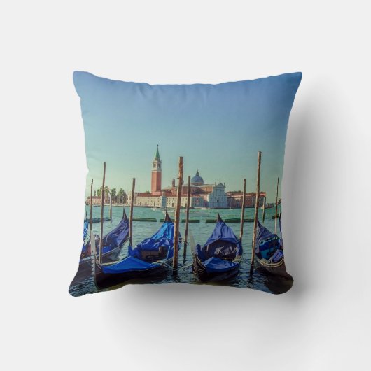 Gondolas in Venetië, Italië Kussen (Achterkant)