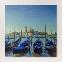 Gondolas in Venetië, Italië