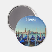 Gondolas in Venetië, Italië Magneet (Voorkant / Achterkant)