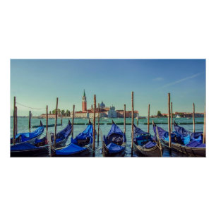 Gondolas in Venetië, Italië Perfect Poster