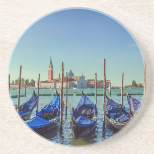 Gondolas in Venetië, Italië Zandsteen Onderzetter