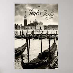 gondolas in venetië poster