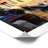Gondolas in Venetië Poster (Hoek)