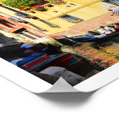 Gondolas in Venetië Poster (Hoek)