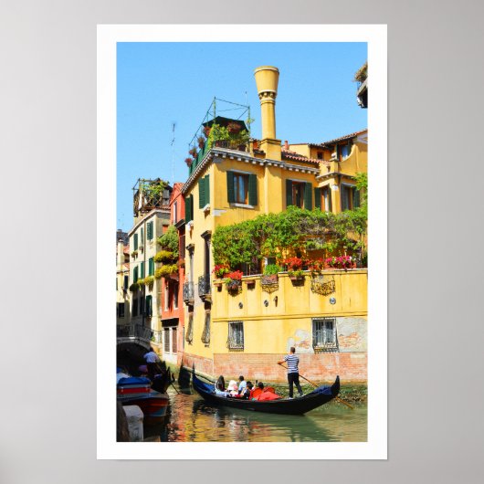 Gondolas in Venetië Poster (Voorkant)