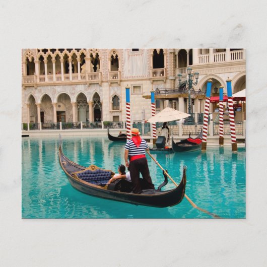 Gondolas Las Vegas Briefkaart #3 (Voorkant)