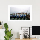 Gondolas met een Uitzicht Poster (Thuiskantoor)