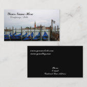 Gondolas met een Uitzicht Visitekaartje (Voorkant / Achterkant)