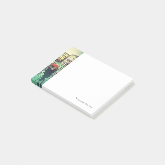 Gondolas On Grand Canal, Venetië, Italië. Retro Post-it® Notes (Schuin)