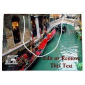 Gondolas op een Venetiaans kanaal Groot Cadeauzakje (Voorkant)