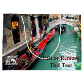 Gondolas op een Venetiaans kanaal Groot Cadeauzakje (Achterkant)