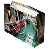 Gondolas op een Venetiaans kanaal Groot Cadeauzakje (Achterkant Gekanteld)