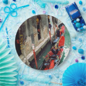 Gondolas op een Venetiaans kanaal Papieren Bordje (Feest)