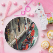 Gondolas op een Venetiaans kanaal Papieren Bordje (Feest)