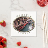 Gondolas op een Venetiaans kanaal Servetten (Insitu)