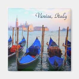 Gondolas op het Giudecca kanaal - Venetië, Italië Magneet