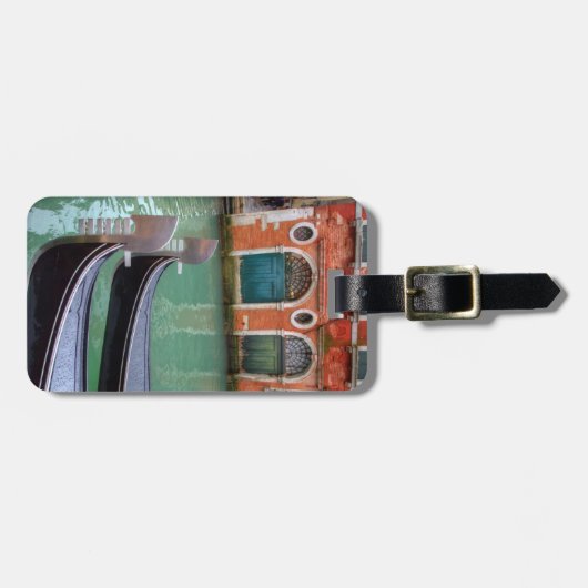 Gondolas op het Grote Kanaal, Venetië Bagagelabel (Voorkant horizontaal)