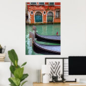 Gondolas op het Grote Kanaal, Venetië Poster (Thuiskantoor)