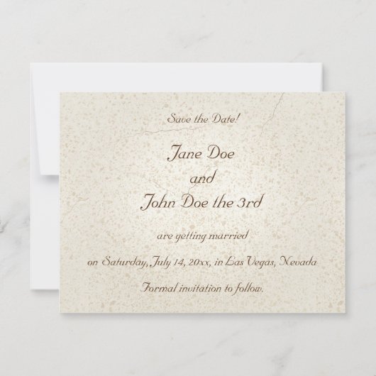 Gondolas Save-the-Date-kaarten Kaart (Achterkant)