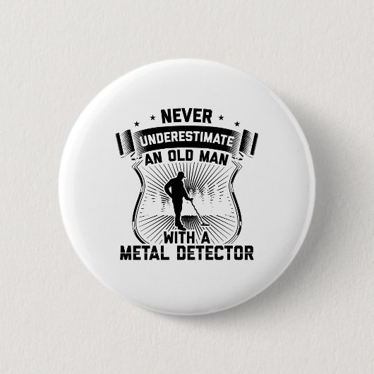 Gondolas | Treasure Hunt Metal Detector Gift Idee Ronde Button 5,7 Cm (Voorkant)