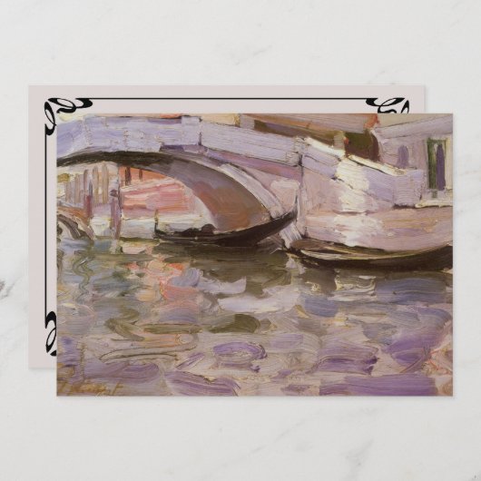 Gondolas van John Singer Sargent, Impressionisme A (Voorkant / Achterkant)