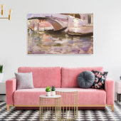 Gondolas van John Singer Sargent, Impressionisme A Canvas Afdruk (Insitu (Woonkamer))