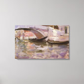 Gondolas van John Singer Sargent, Impressionisme A Canvas Afdruk (Voorkant)
