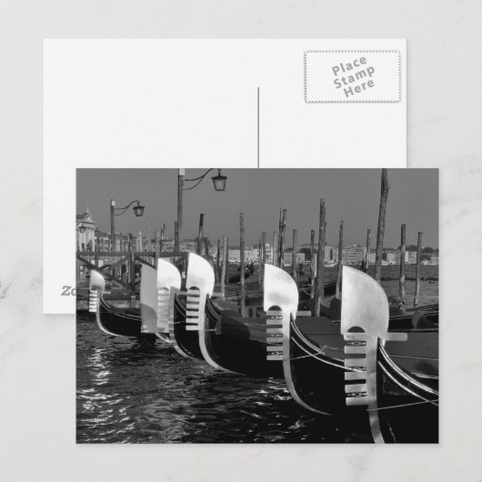 Gondolas van Venetië Briefkaart (Voorkant / Achterkant)