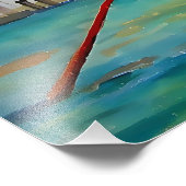 Gondolas van Venetië Foto Afdruk (Hoek)