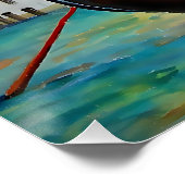 Gondolas van Venetië Perfect Poster (Hoek)