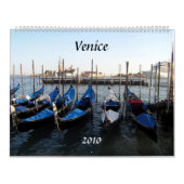 gondolas, Venetië, 2010 - Gepersonaliseerd Kalender (Hoes)