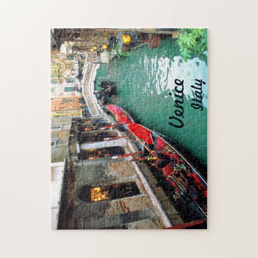 Gondolas - Venetië, Italië Legpuzzel (Verticaal)