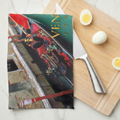 Gondolas - Venetië, Italië Theedoek (Quarter Fold)