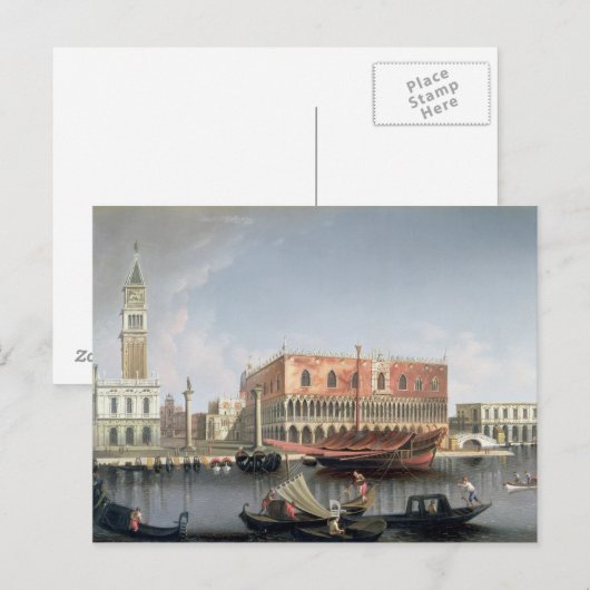 Gondolas voor St. Marks Square, Venetië Briefkaart (Voorkant / Achterkant)