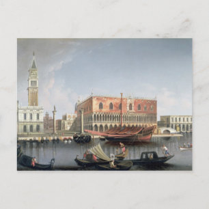 Gondolas voor St. Marks Square, Venetië Briefkaart