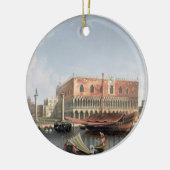 Gondolas voor St. Marks Square, Venetië Keramisch Ornament (Links)