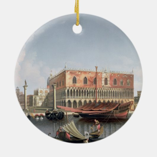 Gondolas voor St. Marks Square, Venetië Keramisch Ornament (Achterkant)