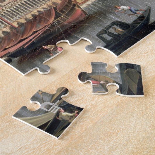 Gondolas voor St. Marks Square, Venetië Legpuzzel (Zijkant)