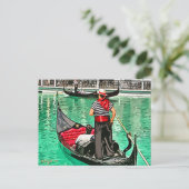 Gondolier Briefkaart (Staand voorkant)
