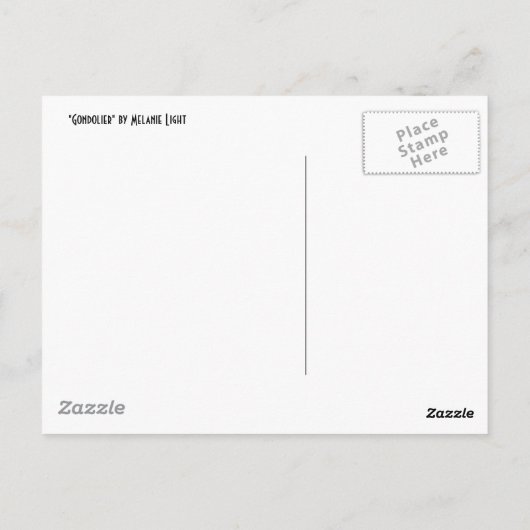 Gondolier Briefkaart (Achterkant)