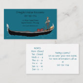 Gondolier en Gondola Italy Restaurant Visitekaartje (Voorkant / Achterkant)