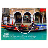 Gondolier in Cannaregio Groot Cadeauzakje (Achterkant)