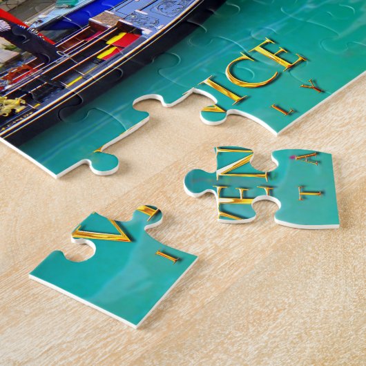 Gondolier in Cannaregio Legpuzzel (Zijkant)