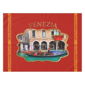 Gondolier in Cannaregio Tafelkleed (Voorkant (Horizontaal))